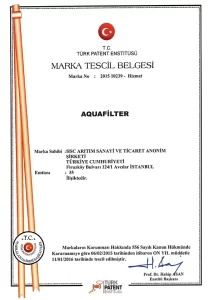 Aquafilter - Marka Tescil Belgesi copy