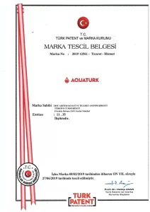 Aquatürk - Marka Tescil Belgesi copy
