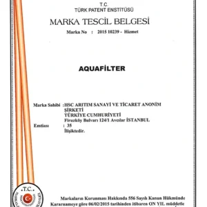 شهادات فلاتر مياه اكواترك