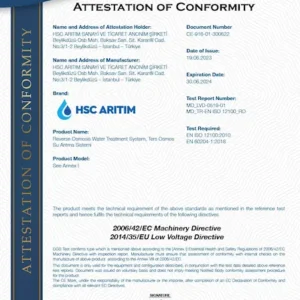 شهادات فلاتر مياه اكواترك