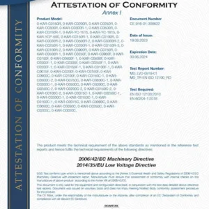 شهادات فلاتر مياه اكواترك