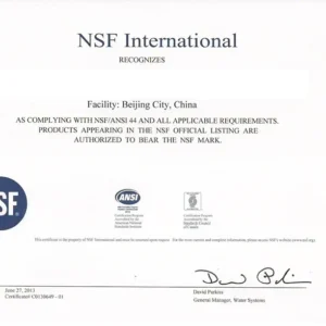 شهادات فلاتر مياه اكواترك