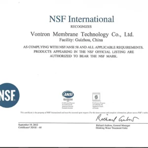 شهادات فلاتر مياه اكواترك