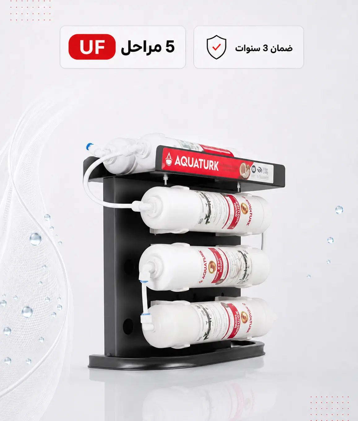 aquaturk-stand-c-5-stage-uf-compact فلتر أكواترك ستاند C 5 مراحل UF (كومباكت) | حل مدمج وشمع كومباكت سهل التغيير - الصورة 1